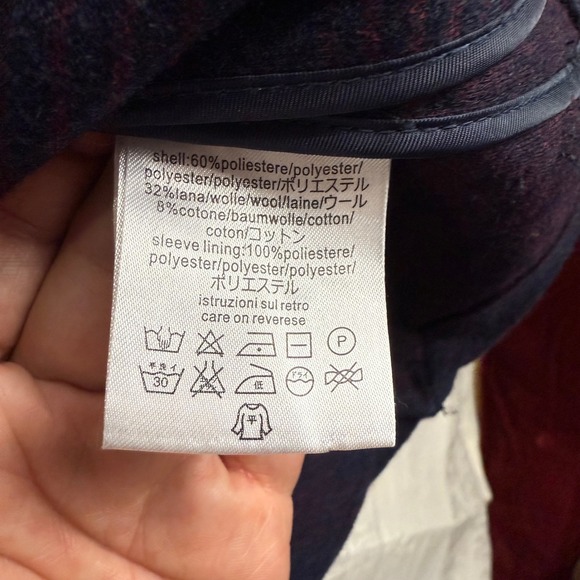 SUN68 Plaid Blazer Women's Size‎ 12 Two Button Blazer Business Casual - Picture 6 of 12